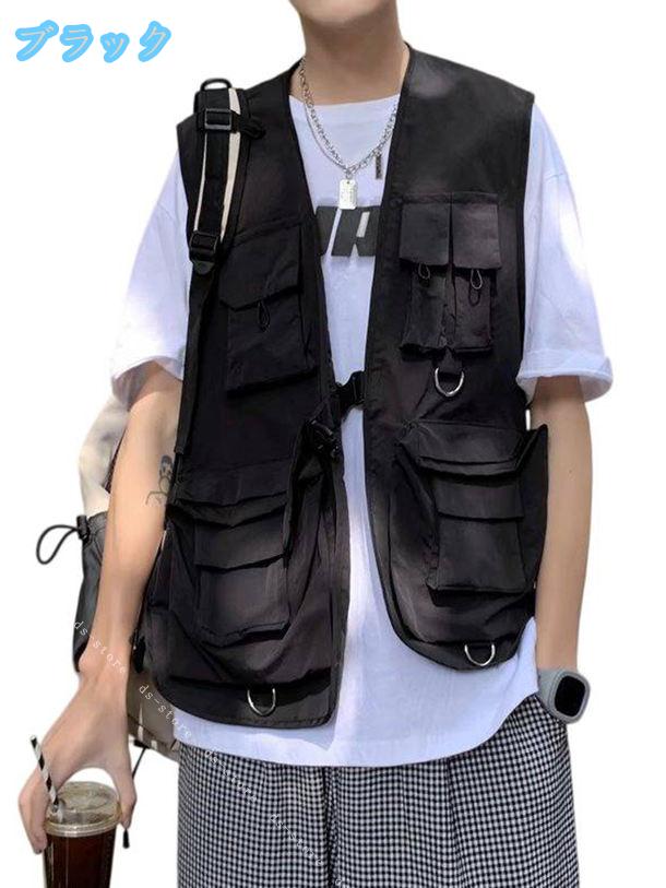ワークベスト フィッシングベスト メンズ 通気性 速乾性 チョッキ 多機能 作業服 アウトドア カメラマン 旅行 春秋 撮影 大きいサイズ ds-store 3