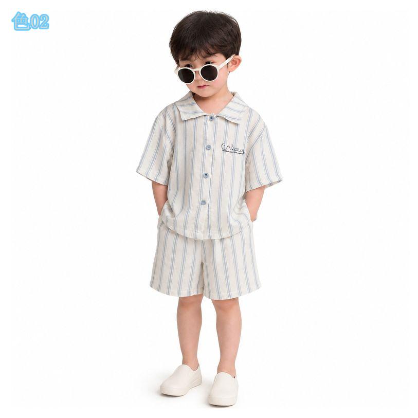 キッズ パジャマ 半袖 前開き ルームウェア 上下セット 子供服 シャツパジャマ 男...