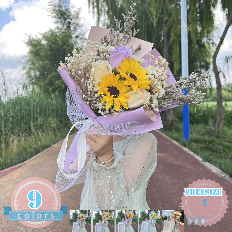 Mix - 花束 ソープフラワー バラ 花 花束 石けんのお花 石花 枯れない花 ドライフラワー 造花 花束 母の日 父の日 プレゼント ギフト 誕生日 敬老の日 バレンタインデー 結婚記念日 ホワイトデー 引越し 新生活 デート用 ds-store