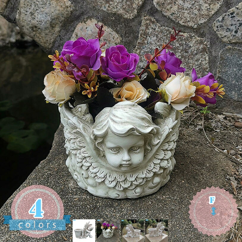 メイン素材：レジン☆この見事な天使の像で、庭、パティオ、またはバルコニーに静けさを加えてください。☆塗装もとても美しく丁寧で、見た目や触ったときの質感も高く、細かい仕上がり、繊細なディテールでとてもリアルな出来です。☆庭の装飾、リビング、ダイニング 、花壇、芝生のデコレーション、階段の装飾品、庭アート飾り、屋外の飾り物、ゼントルームの装飾......その他家の多くの場所として使用するのに適しています。☆ベランダや庭の花などと一緒にガーデニングに加えてあげれば愛くるしい存在を発揮してくれます。☆商品画像はモニター・ディスプレイによって写り方が変わり、色合いや素材感が実際の商品と多少異なる場合がございます。ご理解の程宜しくお願い致します。天使 置物 ■とっても可愛い天使のオブジェ♪ ■小ぶりなのでどこにでも置いていただけます。 ■見ているだけで癒される♪愛らしい天使のオブジェです。 ■玄関やお部屋、お庭、そしてエクステリアに最適なアクセントアイテムです。 ■ガーデニング雑貨としても活躍し、お庭や玄関を一層華やかに彩ります。 ■寄せ植えの隙間をカバーするデコレーションとしても、置くだけで空間に上.品な雰囲気が広がります。 ■玄関に飾れば、帰宅時に優しい笑顔で迎えてくれ、リラックスしたいお部屋の中では、心地よい癒しの時間を演出します。 素材: ポリレジン樹脂製 ご注意 ・商品は海外製のため、小さな黒い点、小さな穴や、若干の色むら、色の付着などもございます。 ・商品の底や見えないところが粗くなっています。 いずれの場合も不良品とはみなされず返品・交換の対象外となります。予めご了承ください。 ・お客様のPCモニターによって、画像の色が実物と異なって見える場合がございます。商品ページの情報は、あくまで閲覧・比較用です。最終的な製品の説明天使 置物 ミニ ミニサイズ ガーデン 屋外 かわいい 小さい オブジェ ホワイト ガラス 特大 天使の置物 ミニチュア 陶器 ガーデニング 玄関 風水 入れ物 クリスタル リビング用ガーデニング用品 おしゃれ 雑貨 鉢 ガーデニング 置物 可愛い 庭に置く 動物 ガーデンオーナメント 猫 犬 鳥 天使 ガーデニング雑貨 うさぎ 屋外 オブジェ オーナメント 北欧置物 おしゃれ 北欧 玄関 玄関かざり インテリア 木 インテリア雑貨 大きい モダン 猫 白 インテリア置物 大型 小さい 鳥 プレゼント 可愛い 動物 癒し 犬 可愛い犬の置物 車 陶器置物 庭 動物 庭に置く動物の置物 オブジェ 大型 ソーラーライト ねこ ガーデンオーナメント 犬 おしゃれ ガーデニング 夏 猫 かわいい 陶器 屋外 白 リアル 園芸 インテリア雑貨