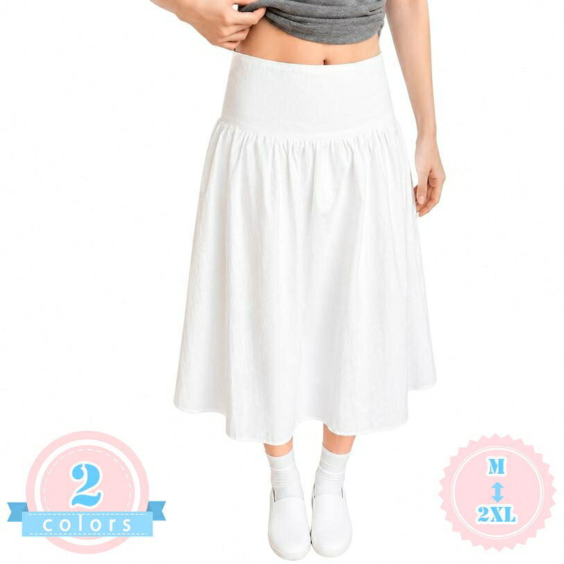 マタニティスカート 体型カバー ミモレ丈 妊婦服 産前 産後 広幅ウエスト Aライン 楽ちん スカート カジュアル オフィス 大きいサイズ ゆったり 春 夏 秋 楽ちん ボトムス ds-store