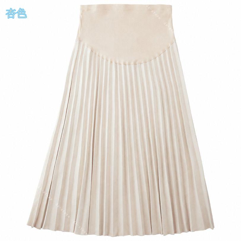 マタニティスカート プリーツスカート 妊婦服 着痩せ 体型カバー 秋冬 ロングスカ...