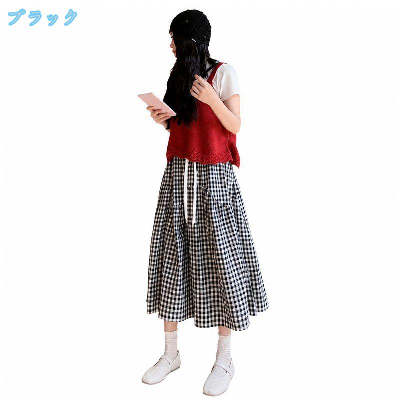 妊婦服 マタニティスカート ロング 着痩せ効果 産前 産後 ウエストゴム ドロースト...