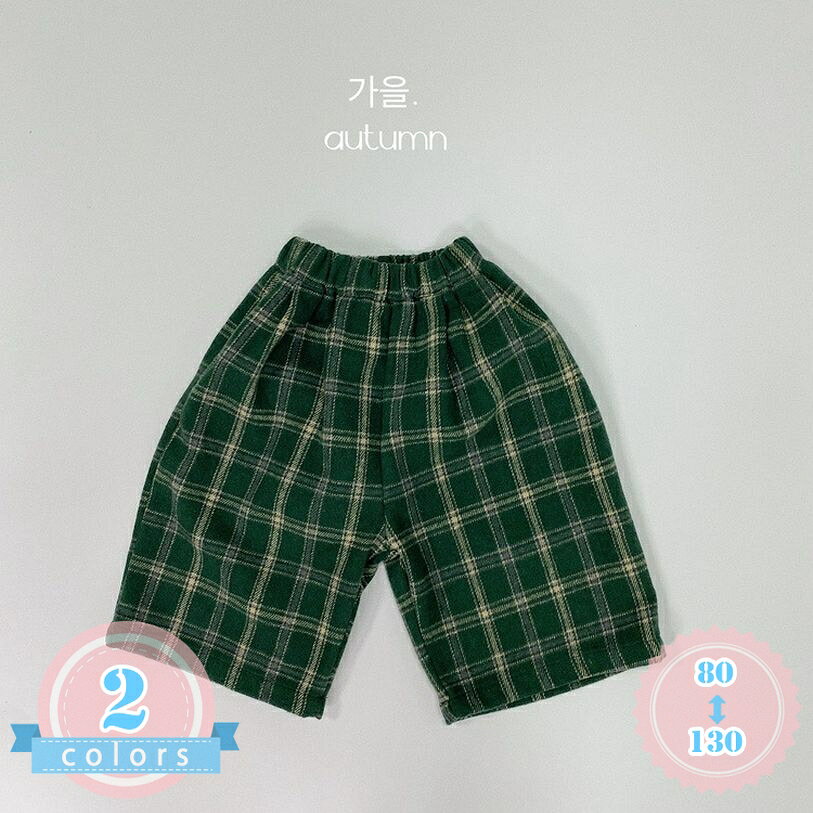 キッズ ハーフパンツ ゆったり ワイドシルエット チェック柄 子供服 男の子 ショートパンツ ウエストゴム ボトムス カジュアル ジュニア ウェストゴム 半ズボン 秋 冬 おしゃれ 通学 通園 外遊び ds-store