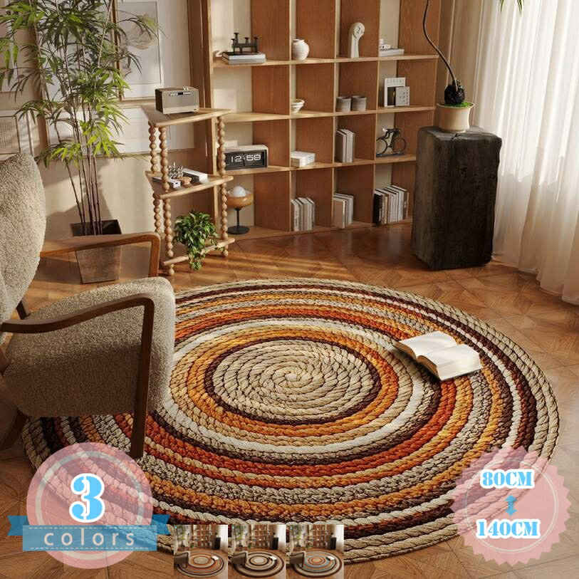 Rattan - カーペット ラグマット 階段マット ペルシャ風 アジアン 屋外 書斎 室内 ホテル 和室 遮音性 質感 お手入れ簡単 防音対策 高密度 床暖房対応 転倒防止 吸水速乾 遮音 オールシーズン 高齢者 ラグ モロッコ風 北欧風 ds-store