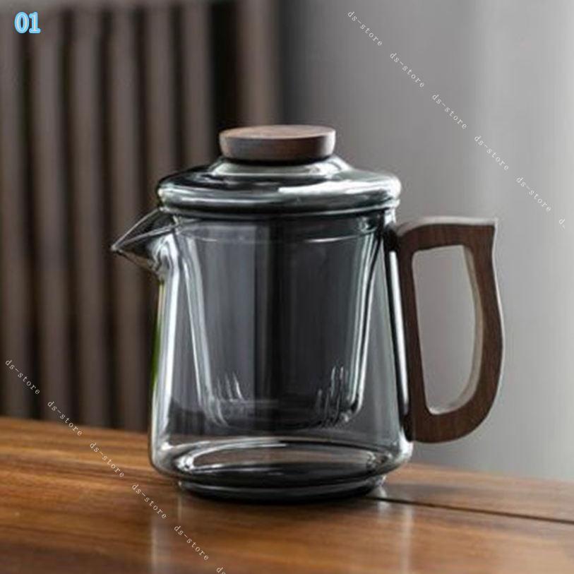 茶こし付 ガラス急須 お茶ポット ホット ポッド ガス対応 お洒落 インテリア コーヒー 耐冷 大開口 洗浄楽 調理用品 麦茶 優雅 誕生日 和洋茶 掃除容易 一体型 飲み物 早沸き 耐熱ガラス製 ポット コーヒードリップ ハンドドリップ ds-store 2
