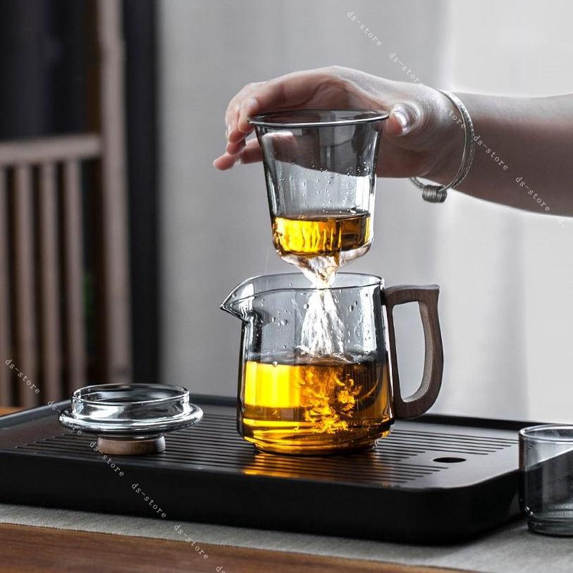 茶こし付 ガラス急須 お茶ポット ホット ポッド ガス対応 お洒落 インテリア コーヒー 耐冷 大開口 洗浄楽 調理用品 麦茶 優雅 誕生日 和洋茶 掃除容易 一体型 飲み物 早沸き 耐熱ガラス製 ポット コーヒードリップ ハンドドリップ ds-store 3