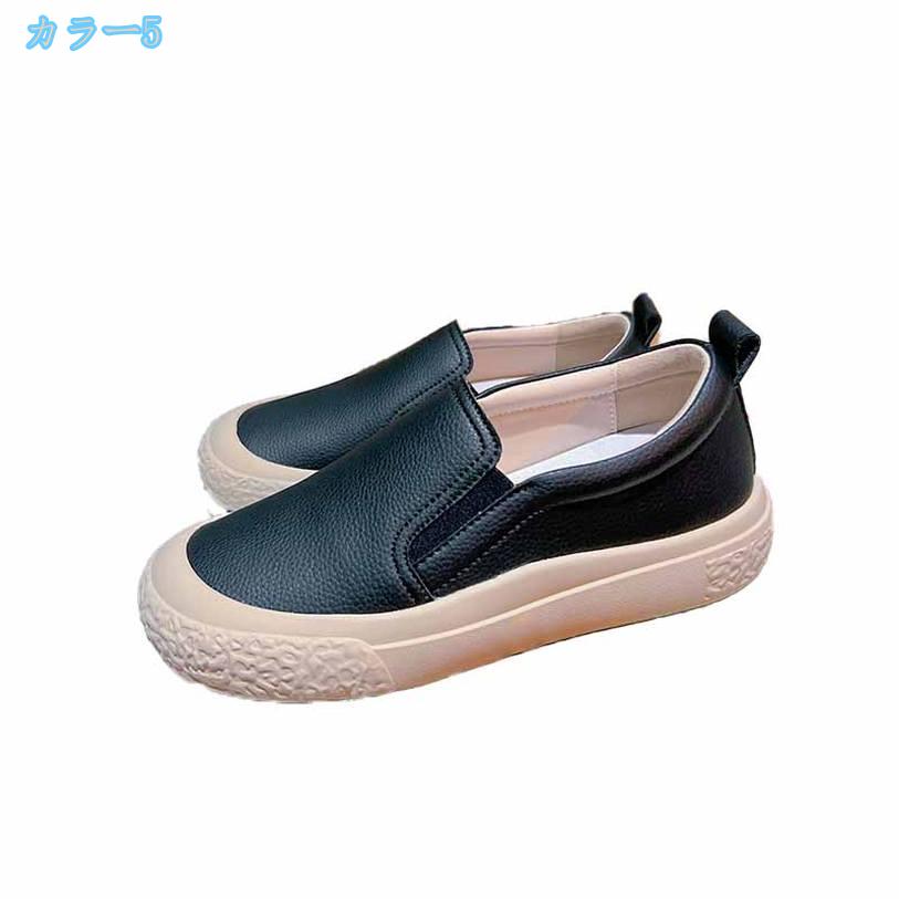 スニーカー 厚底 レディース スリッポン 靴 ローヒール サイドゴア スニーカー 春 夏 秋 軽量 歩きやすい カジュアルシューズ 美脚 フラットシューズ カジュアルシューズ 歩きやすい 快適 楽ちん お出かけ ds-store 3