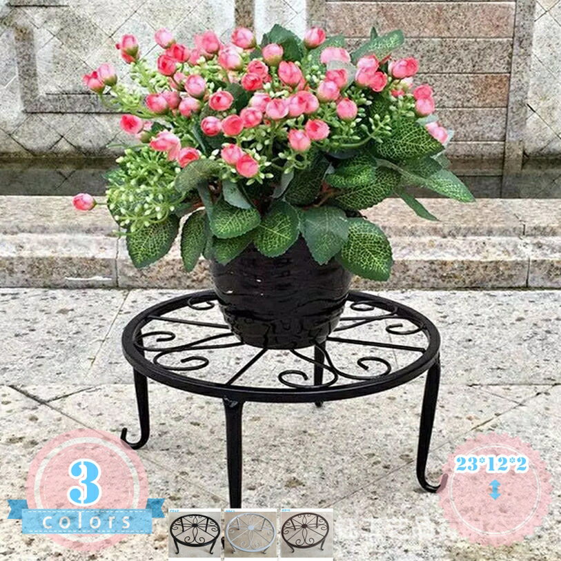 メイン素材：鉄【商品仕様】商品サイズ:直径23*12cm、商品パッケージ:2個入り【耐用】全体は高の品質アイアン材質を採用され、頑丈で折れにくい。表面にはビニールコーティングを処理され、水に強くて錆び にくいです。耐久性がばつぐんで長時間にご利用いただけます。【床を保護】フラワースタンドの太い円弧状の脚のデザインは床との接触面積が大きく、床を傷つけません.植木鉢 スタンドはエレガントなデザインで、丈夫な構造で、鉢植えの植物を展示できます。屋内の家やバルコニーに適しています。【通気性が良いスタンド式】スタンドが付いていると、オシャレなだけではなく地面からの照り返しによる根焼けを防げます。また、風通しが良くなり梅雨時のジメジメ、害虫被害防止にも役立ちます。照り返しを防げ、風通しも良くなります。【防錆固体】フラワースタンド アイアン の表面は防錆コーティングでコーティングされており、湿気の多い環境でも錆びず、観葉植物 台 植物がより多くの日光を受けるのに役立ち、屋外、庭、パティオに適しています。【多目的スタンド】植木鉢 スタンド、鉢植えの植物を支えるだけでなく、観葉植物 台 キッチン用品、飲料ディスペンサー、ペットフード、ピクニックフードを置くのにも使用できます。【商品仕様】商品素材:アイアン 、商品サイズ:直径23*12cm、商品パッケージ:2個入り。耐荷重：品質アイアンを採用して、耐荷重30kgの頑丈仕上げのお洒落な花台です。 室内に使っても屋外に使ってもアンティーク感やジャンクな風合いを演出します。 床に傷つきにくい：猫脚デザインなので、長時間置いても床に傷付きにくいタイプで、日陰から日なたへのなどの移動もラクです。 安定感とアンティーク感の兼ね備えるフラワースタンドです。 虫・地熱対策：高さがあるので、地面との間に空間ができて、虫登り防止や通気性に優れています。 用途：あまり場所が取らないので、フラワースタンド、ガーデニングラック、花鉢、観葉植物などの置き台、園芸スタンドまたはその他の置物のスタンドとして使用できます。 植木鉢がただの鉢じゃなくなる。 あなたのお庭を、美しく彩る必須アイテム！ もう、地味な植木鉢には戻れない！センス溢れるデザインでお庭を華やかに演出するアイアンフラワースタンド3個セットを手に入れるチャンス！ 植物とともに楽しむ至福の時間を、より豊かなものにしてくれる、オシャレなアイアンフラワースタンド3個セットを、ぜひお試しください！ 通気性・排水性：隙間が開いていて、通気性がよく、水が溜まりっぱなしになることもないので、根腐れや蒸れを防げます。 アンティーク風：‘’シンプルなデザインで、小空間でも使用できます。そして喫茶店、書斎、花屋、オフィス、庭とのクラシックスタイリッシュや自然美に相性、華やかな雰囲気を醸し出せます。 安定性＆安全性：短い足のデザインは安定性を高めて、鋭角なしの曲線デザインので他の家具に引っ掛かる心配はなくて、安全性を保証しています。 ▲注： ◎この商品はフラワースタンドのみの販売で、他の商品は販売しておりません。 ◎カラーについて：商品写真は現物で撮影しております。照明、撮影、表示等により、商品の色が若干異なる場合がございます。実際の商品をご参照ください。 ◎サイズについて：手作業による測定のため、サイズ誤差は1〜3cmですので、実際の商品をご参照ください。 ◎アイアンで作られた製品は、製造過程でどうしても小さな欠陥があります。 完璧主義の方はご購入をお控えください。 関連キーワード：おしゃれ オシャレ お洒落 丈夫 10kg お花 花 観葉植物 鉢 フラワー インテリア ポットスタンド エクステリア デザイン フラワースタンド 飾り棚 盆栽棚 多肉植物棚 収納棚 花棚 洋室 寝室 植木鉢台 花だい 錆びない スツール プランターフック お花を置く台 ぷらん アイアンスタンド ウォールプランター商品ページの情報は、あくまで閲覧・比較用です。最終的な製品の説明ポット 鉢 スタンド フラワースタンド 竹製 円形 丸型 プランタースタンド 観葉植物 おしゃれ フラワーポット 植木鉢台 インテリア 脚付き 北欧 室内 室外 花台 屋外 ガーデニング 卓上 鉢スタンド 花ポットフラワースタンド おしゃれ 白 3段 花台 竹製 鉢スタンド 植木鉢台 トレイ付き 室内 ベランダ 玄関 フラワーラック リビングルーム 屋外 ガーデニング棚 スリム 収納棚 ホワイト 北欧 置き台 立体感スマホ充電台 アルコール 消毒スタンド ポンプ台 ポンプスタンド 手指消毒液用 フラワースタンド 幅30 黄金比 天然木 花台 奥行30 高さ75 消毒台 消毒スタンド スリム 薄型 マホガニー 無垢材 北欧プランター台 花台 棚板セット1段 幅90cm×奥行30cm×高さ45cm 耐荷重30kg プランタースタンド フラワースタンド フラワーラック 園芸ラック 棚 植物 観葉植物 ベランダ 棚板 台 室内 屋外 鉢スタンド