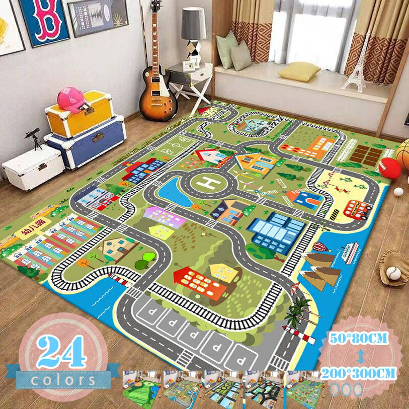 カーペット ラグ 道路 キッズ プレイマット ロードマップ 子供喜ぶ 小学生 ギフト 児童期 床暖房対応 道路マップ柄 道路柄 男の子 学習デスクマット 子供部屋 子供 大きいサイズ ホットカーペット対応 誕生日 プレゼント ds-store