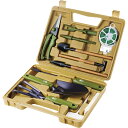 ガーデニングツールセット 園芸道具 セット スコップ くわ 剪定バサミ 雑草取り 結束ワイヤー ハンドシャベル ガーデンツール ケース付き 初心者向け 園芸用品...