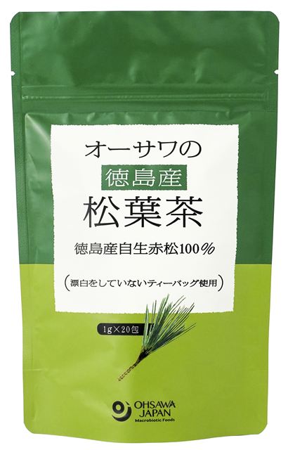 徳島産自生赤松の葉・枝100％　爽やかな松の香り、すっきりとした味わい■漂白をしていない三角ティーバッグ使用
