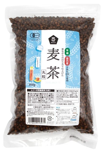 樂天商城 - ムソー 有機麦茶（丸粒）300g ×1個