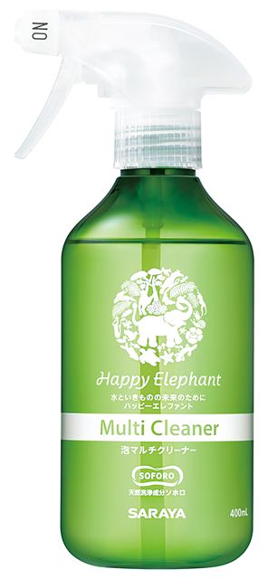 乐天商城 - サラヤ ハッピーエレファント泡マルチクリーナー(本体) 400ml