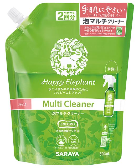 Rakuten - サラヤ ハッピーエレファント泡マルチクリーナー(詰替用) 800ml