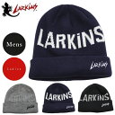 LARKiNS ラーキンス ニット帽 メンズ トレーニングニット帽 212LN61 スポーツ 通気性 キャンプ アウトドア ストリート アメカジ フリーサイズ 秋冬
