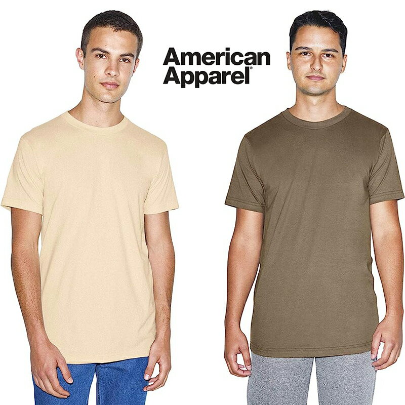 American Apparel アメリカンアパレル 半袖Tシャツ 綿100 男女兼用 Tシャツ ファッション アメリカンアパレル アメアパ AMERICAN APPAREL 2001ORGW