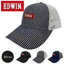 エドウイン EDWIN キャップ エドウィン 帽子 251EC39 キャップ メッシュキャップ ゴルフ スポーツ 通気性 キャンプ アウトドア ストリート アメカジ フリーサイズ ゴルフキャップ トレーニングキャップ