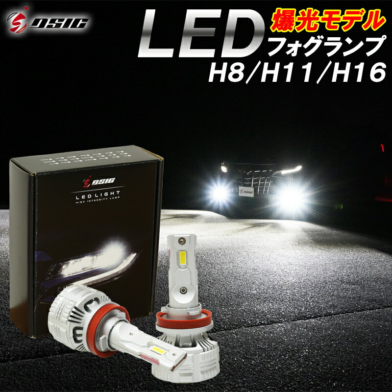 アテンザ GH系 GJ系 LED フォグランプ H8 H11 H16 爆光 24000LM 車検対応 ホワイト 6,500K 1年保証 左右セット