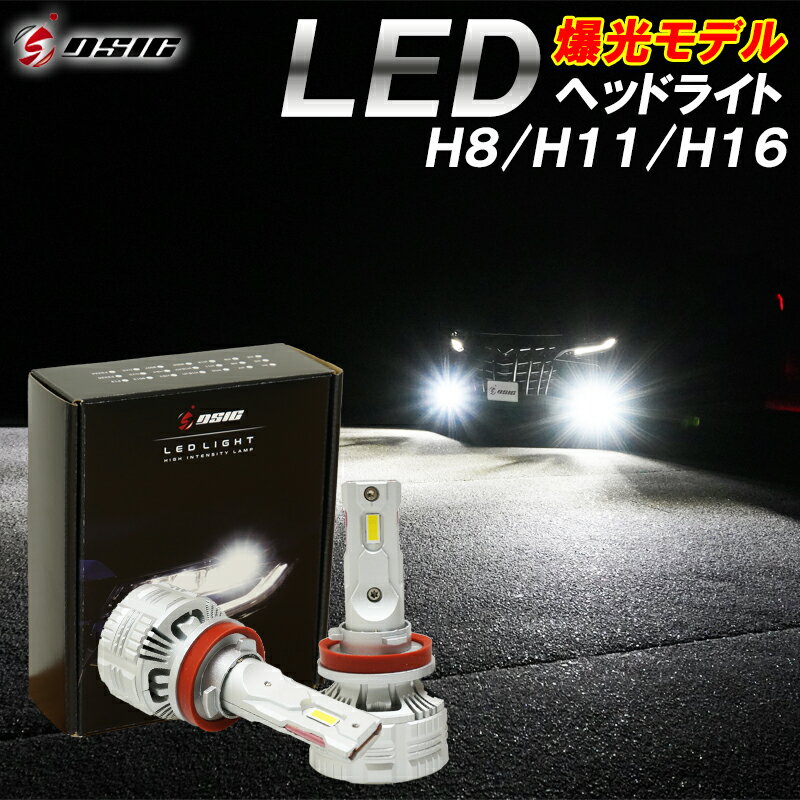 ノート E12 後期 LED ヘッドライト H8 H11 H16 爆光 24000LM 車検対応 ホワイト 6,500K 1年保証 左右セット