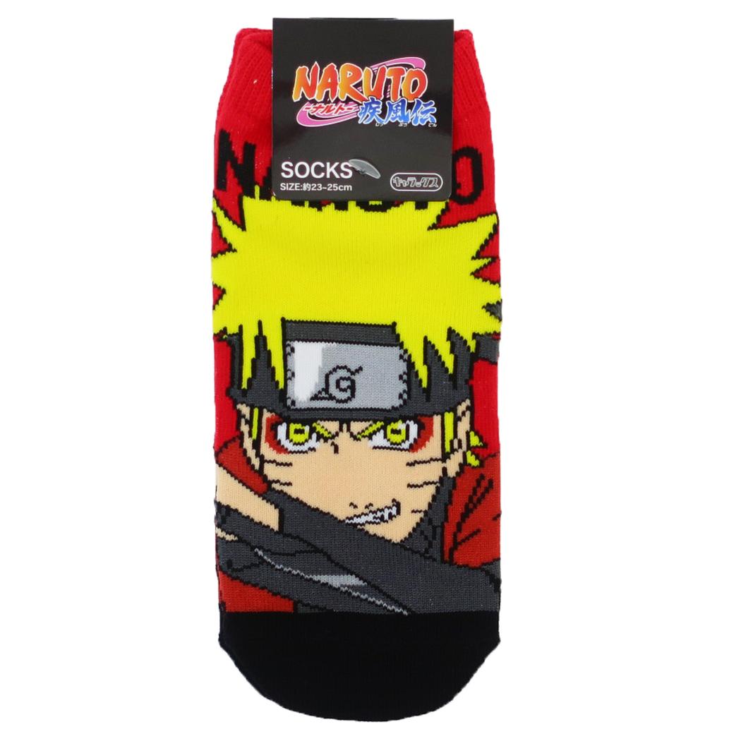 NARUTO -ナルト- レディースソックス 3柄セット（オレンジ・疾風伝 レッド・サスケ パープル） スモール・プラネット 【日本メーカー正規品】