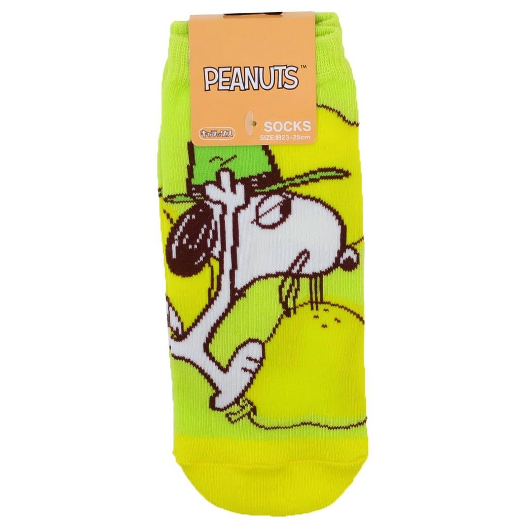 スヌーピー レディースソックス 4柄セット（Groovy ブルー・ビューン グリーン・BOO！ ブルー・ラ フランス イエロー） スモール・プラネット 【日本メーカー正規品】