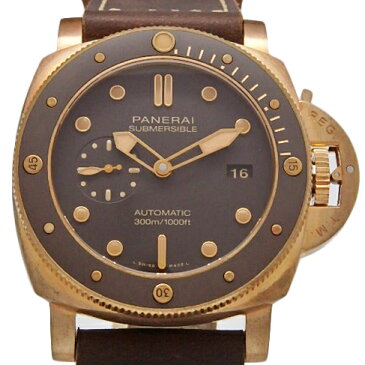 PANERAI　パネライ　ルミノール　47　サブマーシブル　ブロンゾ　PAM00968　W番　メンズ　オートマ　裏スケ　ブラウン文字盤 【中古】【DS KATOU】