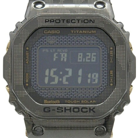 カシオ　G-SHOCK　フルメタル　GMW-B5000TCM-1JR　カモフラージュ　ソーラー　電波時計　クォーツ　メンズ　デジタル文字盤【中古】【DS KATOU】