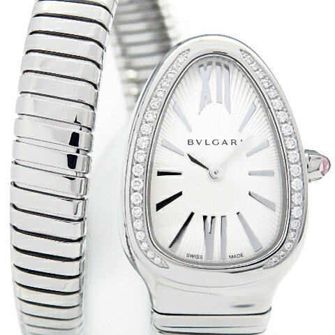 BVLGARI　ブルガリ　セルペンティ　トゥボガス　SP35S　シングルスパイラル　ダイヤベゼル　レ ...