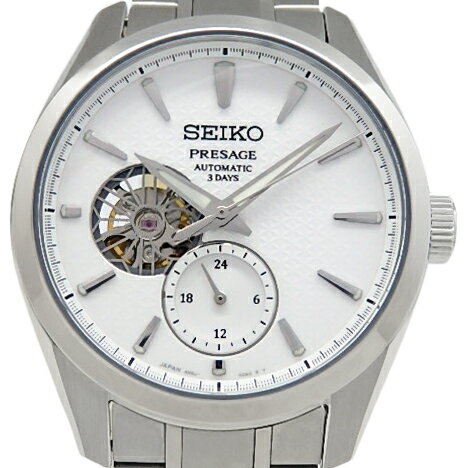 SEIKO セイコー プレサージュ 白練 SARJ001 Sharp Edged Series メンズ オートマ 白文字盤 【中古】【DS KATOU】 SEIKO セイコー プレサージュ 白練 SARJ001 Sharp Edged Series メンズ オートマ 白文字盤 【中古】【DS KATOU】