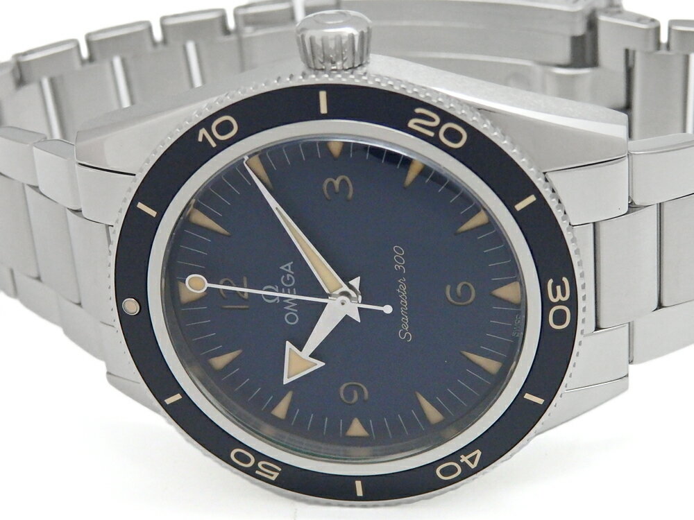 OMEGA　オメガ　シーマスター300　マスターコーアクシャル　マスタークロノメーター　234.30.41.21.03.001　23430412103001　メンズ　オートマ　青文字盤 【中古】【DS KATOU】