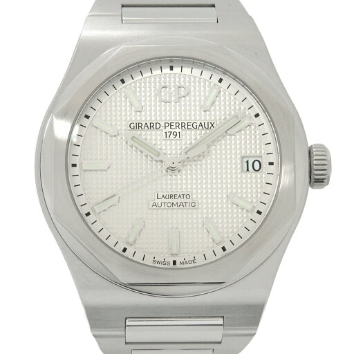 GP ジラールペルゴ GIRARD-PERREGAUX ロレアート GP81010 81010-11-131-11A メンズ オートマ シルバー文字盤 【中古】【DS KATOU】 GP ジラールペルゴ GIRARD-PERREGAUX ロレアート GP81010 81010-11-131-11A メンズ オートマ シルバー文字盤 【中古】【DS KATOU】