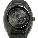 グッチ GUCCI SYNC シンク YA137107A 137.1 ユニセックス クォーツ 黒文字盤 【中古】【DS KATOU】