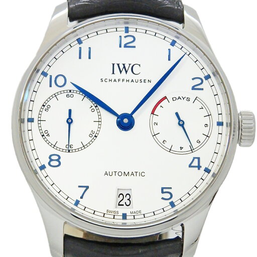 IWC ポルトギーゼ クロノグラフ 7days IW500705 メンズ オートマ シルバー文字盤 【中古】【DS KATOU】 IWC ポルトギーゼ クロノグラフ 7days IW500705 メンズ オートマ シルバー文字盤 【中古】【DS KATOU】