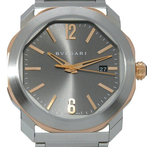 【数量限定高額クーポン8/1〜】BVLGARI ブルガリ オクト ローマ OCP41SG 103083 K18PG/SS メンズ オートマ グレー文字盤 【中古】【DS KATOU】 【数量限定高額クーポン8/1〜】BVLGARI ブルガリ オクト ローマ OCP41SG 103083 K18PG/SS メンズ オートマ グレー文字盤 【中古】【DS KATOU】