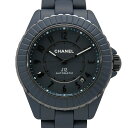 2025年6月購入印 CHANEL シャネル J12 BLEU H9632 マッドブルー セラミック メンズ レディース オートマ 青文字盤 【中古】【DS KATOU】