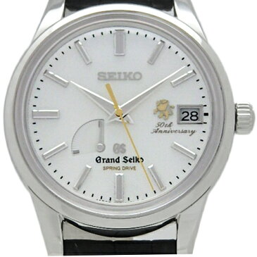 【DS KATOU】　Pt950　SEIKO　セイコー　GS　グランドセイコー　スプリングドライブ　SBGA065　50th Anniversary　1960-2010　メンズ　オートマ　裏スケ　白文字盤　 【中古】