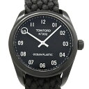 【数限定高額クーポン6/11 09:59まで】トムフォード TOM FORD N.002 TF0120209878 オーシャンプラスチック メンズ クォーツ 黒文字盤 【中古】【DS KATOU】