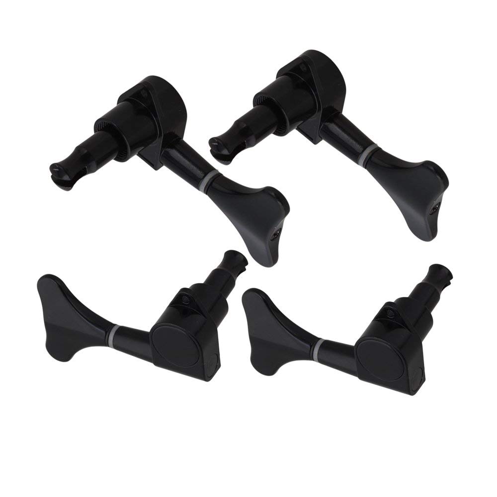 4個入 ベース用 チューニングペグ マシンヘッド 4弦交換 鰭形ボタン 4R メタル製 ...