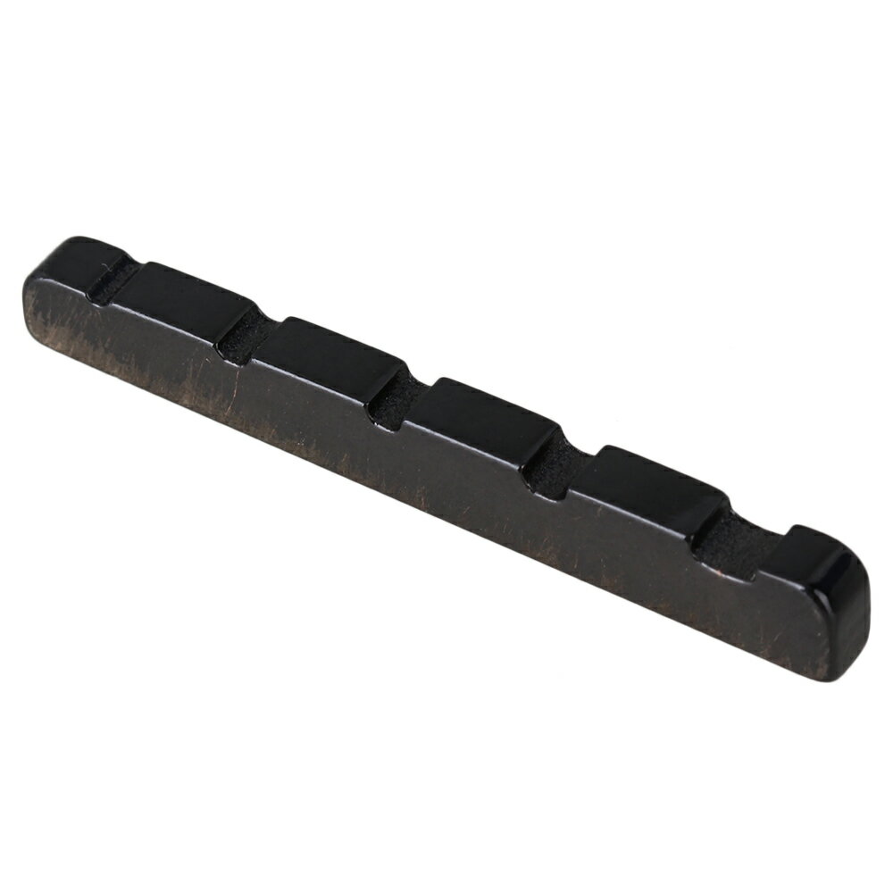 樂天商城 - 5弦ギター/ベース用ナット マンドリン/バンジョーに適合 45x3.6mm ステンレススチール製 ブラック