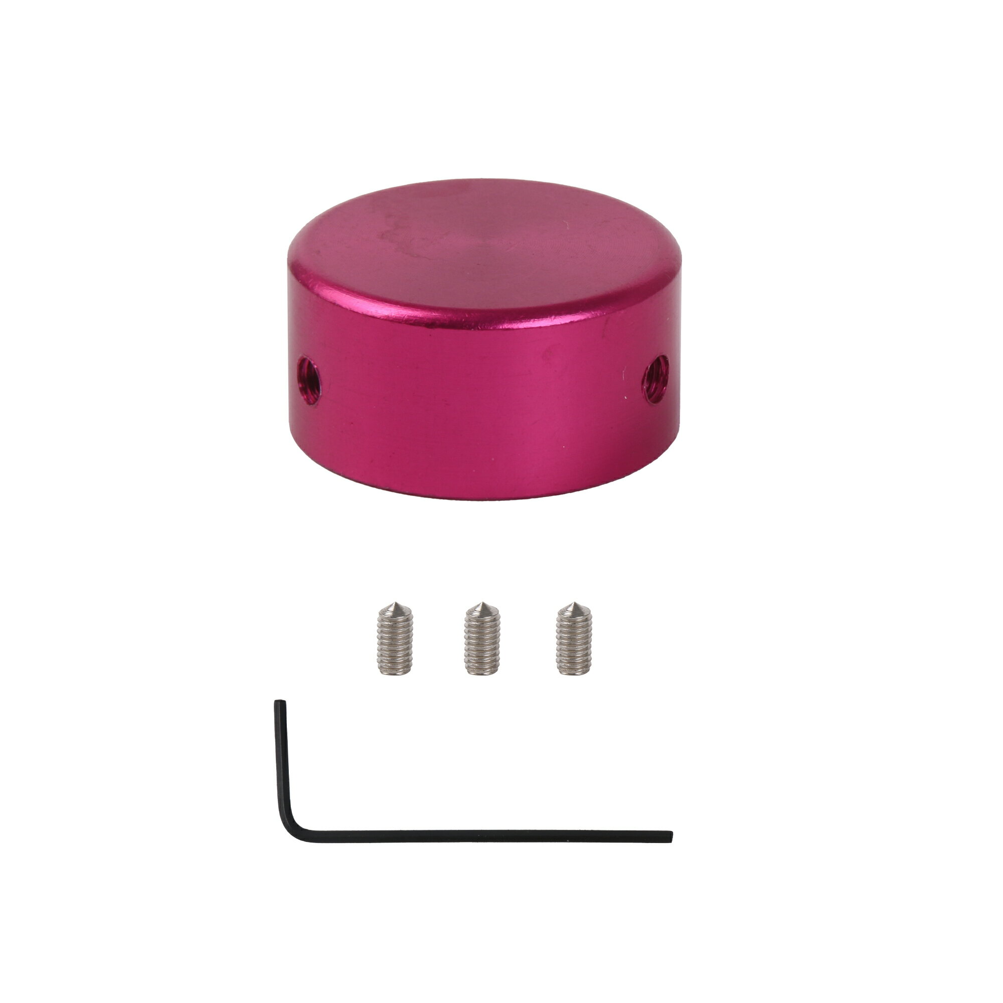 ギターエフェクターペダルキャップ フットスイッチハット ネジ/レンチ付き アルミ合金製 耐久性 レッド