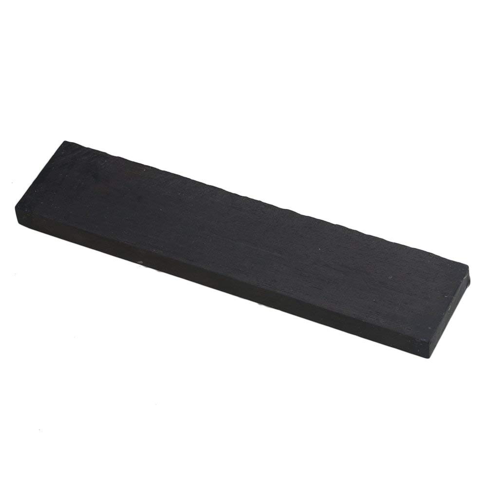 Ebony wood, black, for instrument accessories, processing/repair, high quality, 200x45x12.5mm, black.