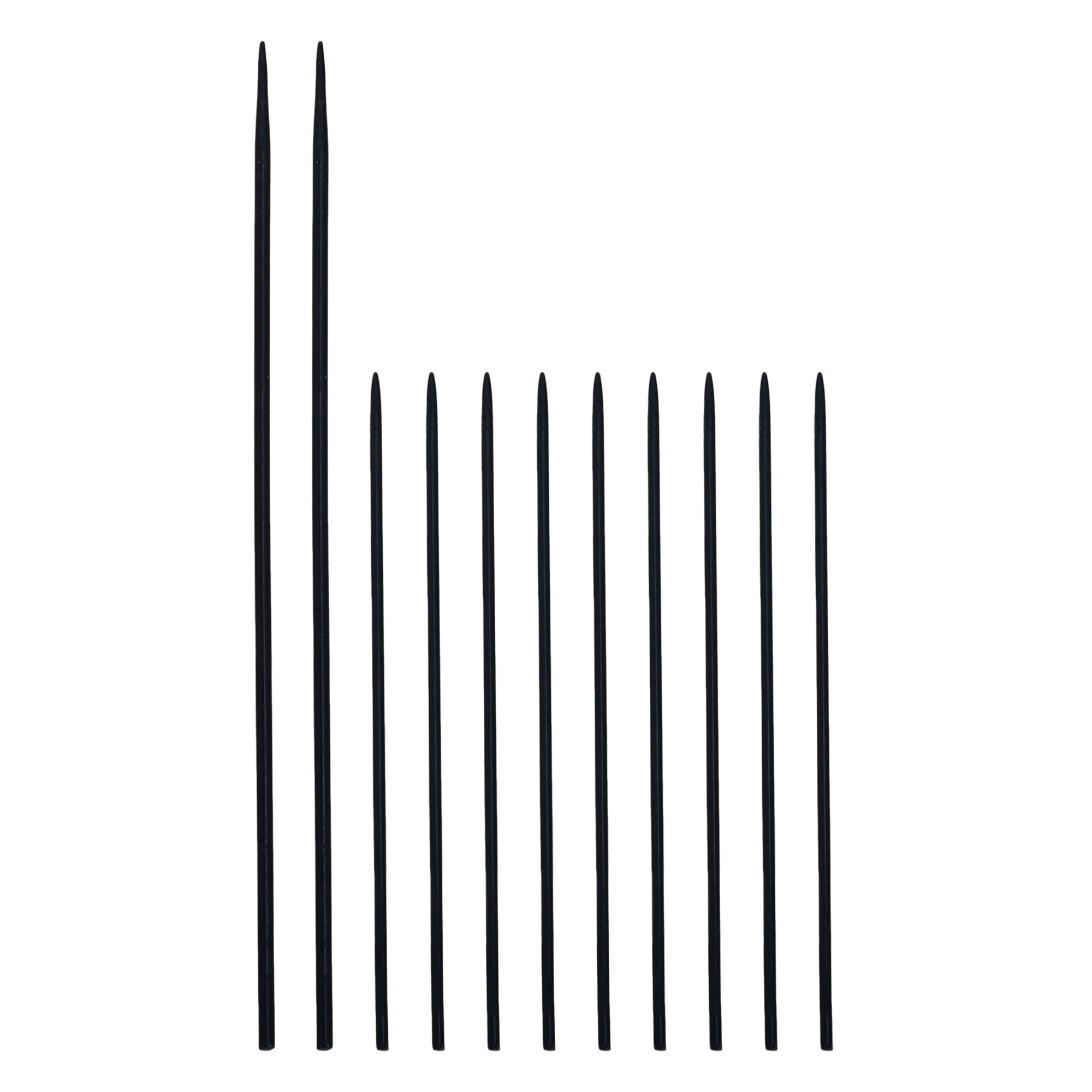 11本入 クラリネットニードルスプリング 管楽器アクセサリ 交換 修理ツール スチール製 ブラック(2.0)