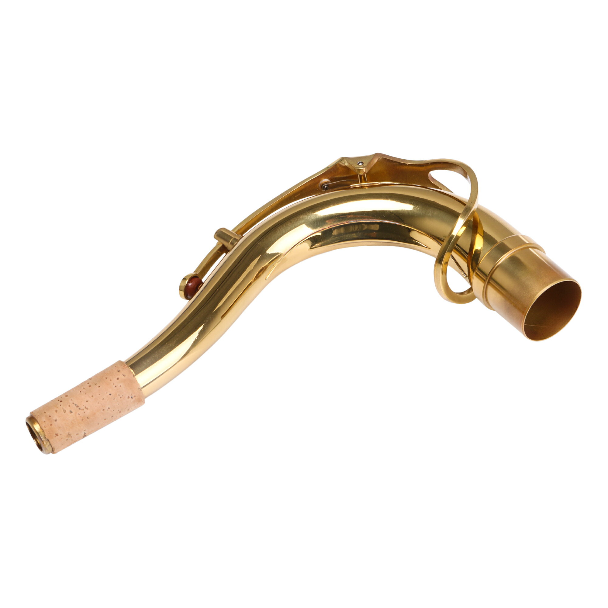 テナーサックス用 エルボーベンドネック 木管楽器パーツ 真鍮製 ゴールド