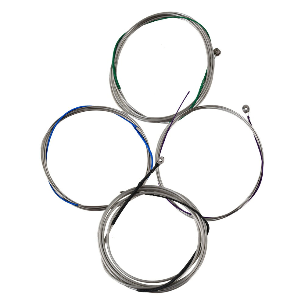 チェロ弦 ストリング 4/4サイズチェロ用 弦楽器アクセサリ 交換 スチール製 シルバー