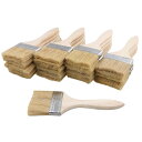 20 x 7CM ステイン ワニス チップ ブラシ ツール 薄い 木製 ハンドル付き 20個パック
