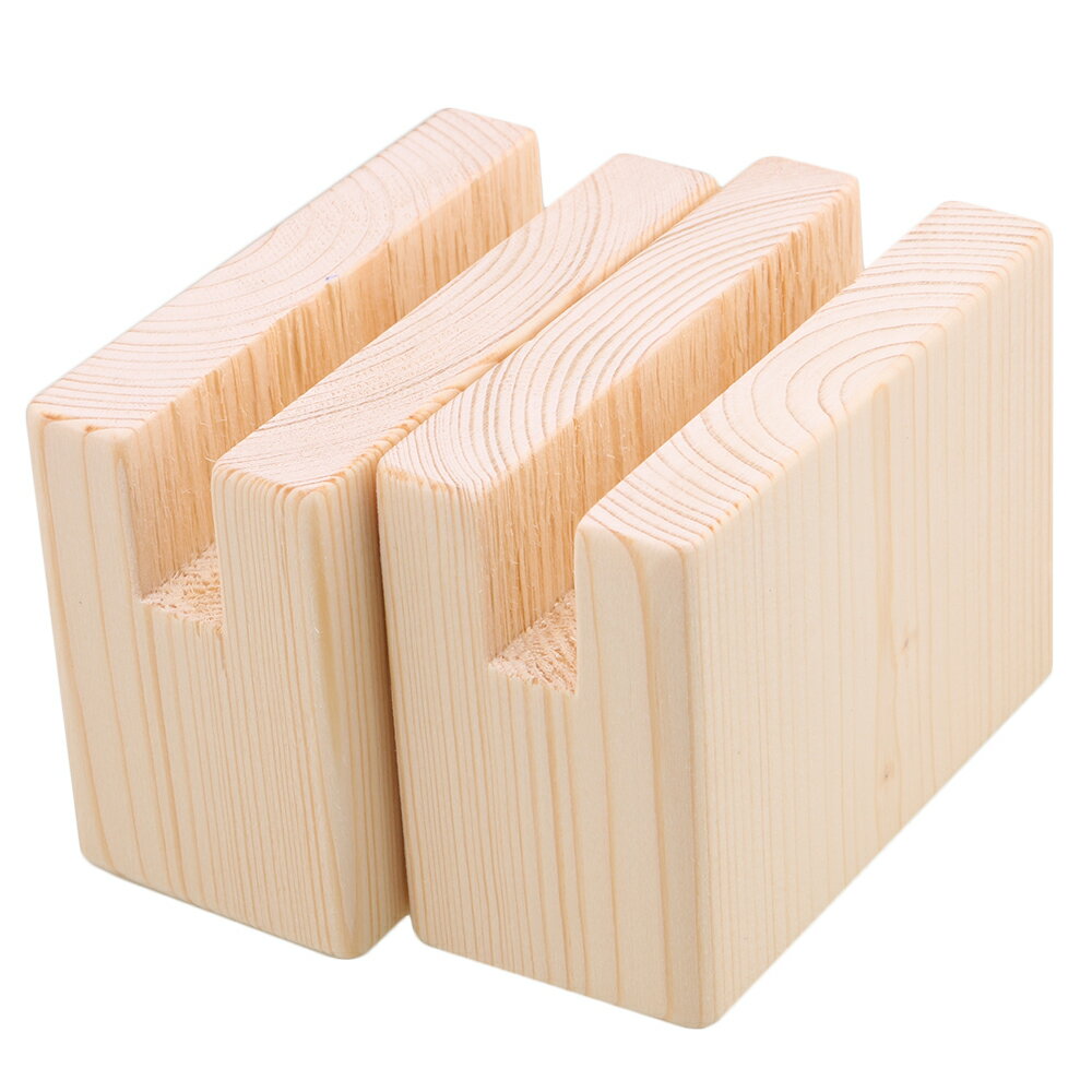 パイン ウッド溝付き 家具 リフター 10x5x1.2cm コーヒー テーブル用 高さ 調整 パッド 2個パック