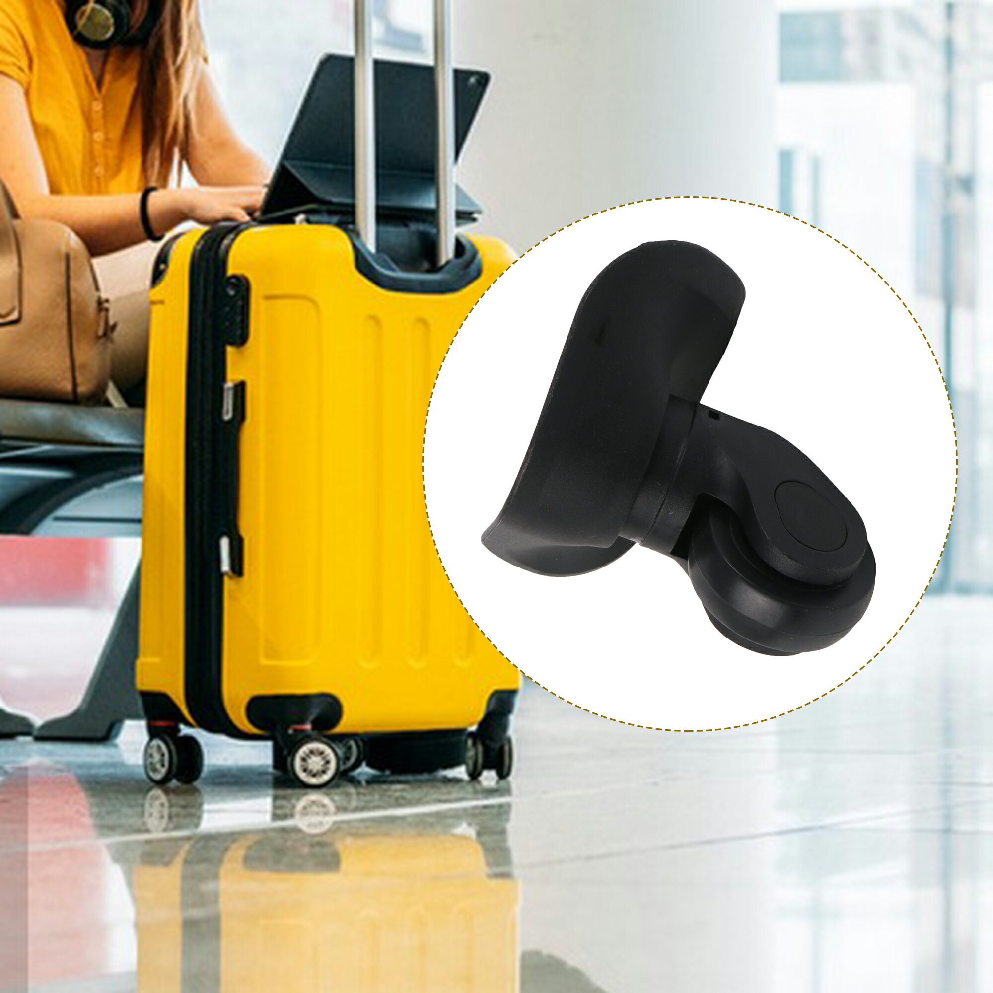 Rakuten - 旅行用 左 荷物 ホイール スーツケース キャスター 高さ3.74インチ W041-2 ネジ キット付き