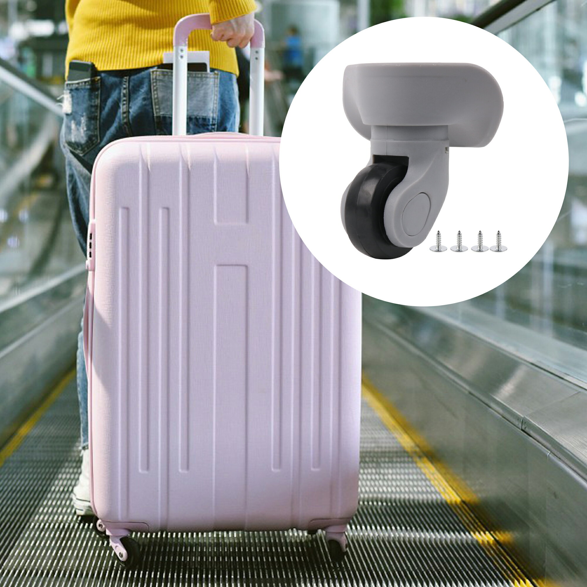 Rakuten - 左 荷物 ホイール スーツケース キャスター 旅行用 3.62インチ W041 ネジ付き