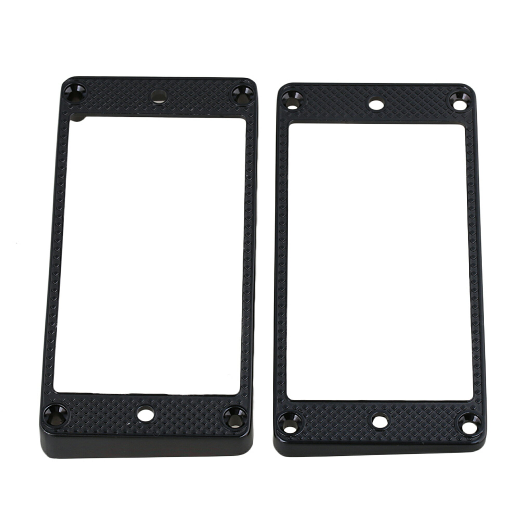 説明: 1.ギターピックアップフレームです。 2.メタル製、耐久性があります。 3.古い、なくなったピックアップフレームの交換部品です。 材質:メタル カラー:ブラック 重量:53g サイズ:91x45mm/3.58x1.77inch(LxW) パッケージ: 2 x ギターピックアップフレーム